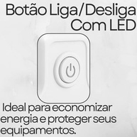Régua de Energia Premium: 3 Tomadas + 3 USB (1 Tipo-C) | Proteção e Praticidade - imagem 5
