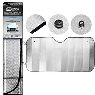 Quebra Sol MBFit Alumínio Prata 130x60cm: Proteção Solar Essencial para Seu Carro - imagem 3