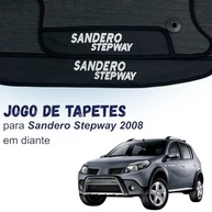 Jogo de Tapetes Automotivos Emborrachados Sandero Stepway 2008-2022 (3 Peças) - Proteção e Estilo - imagem 3