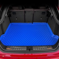Tapetes de Couro Personalizados GREATROAD para Honda City 2015-2019 | Proteção Total 3D Azul - imagem 1