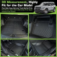 Tapetes de Porta-Malas Personalizados para Ford Bronco Sport 2021-2024 - Proteção Total em TPE - imagem 3