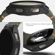 Proteção Total: Capa Bumper Preta + Película 9D para Galaxy Watch 7 44mm - imagem 3