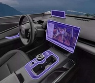 Película Protetora Central TPU para Toyota BZ5X 2025 - Proteção Premium para o Interior - imagem 2
