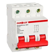 Disjuntor Tripolar 40A Ourolux: Segurança e Proteção Essencial para sua Instalação Elétrica - imagem 1