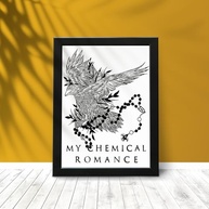 Quadro My Chemical Romance - The Black Parade A3 | Moldura Preta com Proteção em Vidro - imagem 2