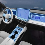 Película Protetora Central Multimídia TPU para VW Tiguan 2024 - Proteção Premium - imagem 2