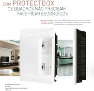 Quadro de Distribuição Plástico ProtectBox 36 DIN - Branco Sobrepor | Segurança e Organização Elétrica - imagem 5