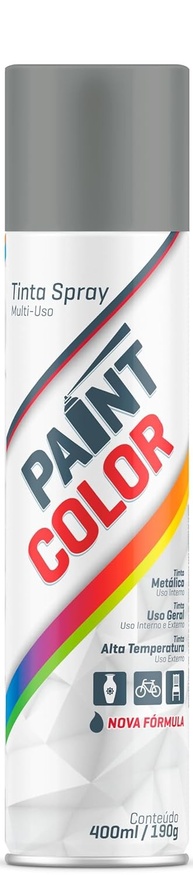 Tinta Paintcolor Metalica Prata Nova 400ml Proteg - imagem 1