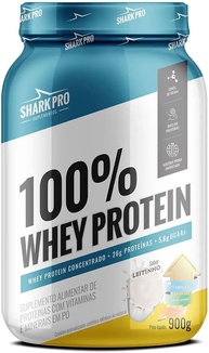 Sharkpro Whey Protein 100% Pote 900G Sabor Leitinho - imagem 1