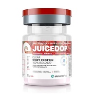 Whey Protein JUICEDOP ISO Clear Whey Protein 100% Isolado Pote 450g Sabor Morango com Hibisco, elementoPuro Whey Jeito de Suco - imagem 1