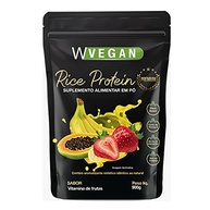 W Vegan Rice Protein Premium 900G Sabor Vitamina De Frutas - imagem 1