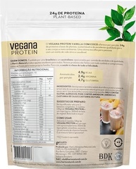 Pouch Vegana Protein Vanilla Coconut 360g - imagem 4