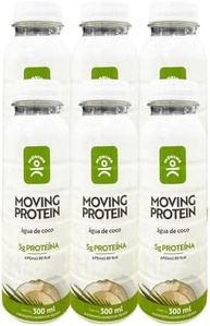 Combo 6 Moving Whey Protein 5g Proteína 300ml Água de Coco - imagem 1
