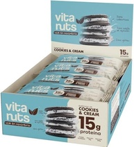 Barra de Proteína de Cookies n Cream - Vitanuts (Caixa com 12 unidades) - imagem 2