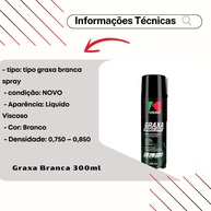 Graxa Branca Spray Koube 300ml: Lubrifique e Proteja! - imagem 2