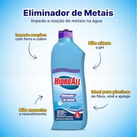 HidroAll Eliminador de Metais 1L - Proteja Sua Piscina Contra Manchas e Corrosão - imagem 4