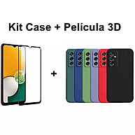 Proteja Seu Galaxy: Capinha Aveludada + Película 3D - imagem 1