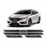 Kit Soleira Diamantada Honda Civic G10 (2016-2018) com Protetor de Porta Cromado - imagem 2