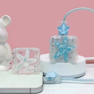 Protetor de Cabo iPhone: Estrelas 3D e Flores 🌸 - imagem 3