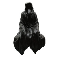 Exu Protetor Capa Sentado Sem Rosto Preto 15 cm - Estátua em Resina com Detalhes Artesanais - imagem 1