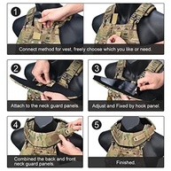 Protetor de Pescoço Tático TOPTACPRO: Conforto e Segurança para Colete Universal - imagem 5