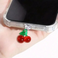 Protetor de Porta USB Cereja: Estilo e Proteção! - imagem 1