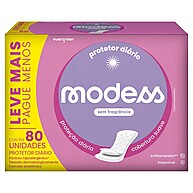 Protetor Diário Modess sem Fragrância 80un – Conforto e Proteção Máxima - imagem 1