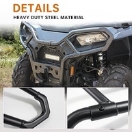 Protetor de Escova Frontal CPOWACE para Polaris Sportsman 570/450H.O. - Proteção Pesada e Estilo Off-Road - imagem 3