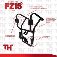 Protetor de Carenagem e Motor Dianteiro para Yamaha FZ15 2023 - Segurança e Estilo - imagem 3
