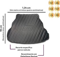 Protetor de Porta-Malas Honda City 2009-2014: Proteção Premium em Relevo - imagem 4