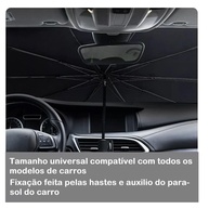 Protetor de Para-brisa Retrátil 1,30x80cm: Proteção UV e Térmica para Seu Carro - imagem 5