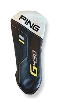 Protetor de Cabeça PING G430 Driver: Estilo e Proteção Premium em Couro Preto e Branco - imagem 2