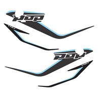 Adesivo Protetor Tank Pad Cromo Sign Azul para Honda Pop 110 (2020) - Estilo e Proteção Premium - imagem 2