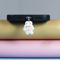 Protetor de Porta USB Fofo: Gatinho e Coelhinho 🐰🐱 - imagem 3