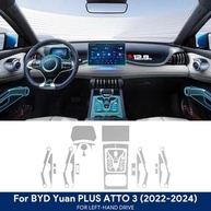 Película Protetora TPU Transparente para Console Central BYD Atto 3 Yuan Plus 2022-2024 - Anti-riscos e Ultra Clara - imagem 3