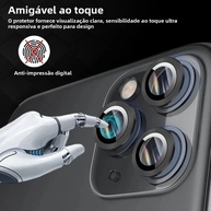 Película Protetora Câmera iPhone: Titanium + Vidro - imagem 3
