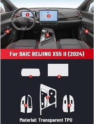 Película Protetora TPU para Central Multimídia BAIC BEIJING X55 II 2024 - Anti-Risco e Ultra Transparente - imagem 3