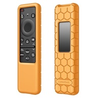 Capa Protetora Fintie para Controle Remoto Samsung Solar Cell - Silicone Antiderrapante Laranja - imagem 2