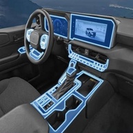 Película Protetora TPU Transparente para Console Central Prado Land Cruiser LC250 2024-2025 - Antirriscos e Anti-impacto - imagem 2