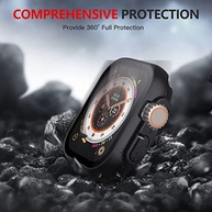Kit 2 Capas Protetoras Apple Watch Ultra 2/Ultra 49mm com Vidro Temperado Integrado - imagem 4