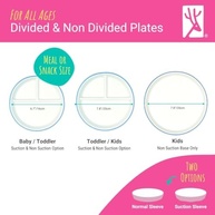 Pratos para Crianças com Divisórias - Porcelana 17cm com Protetores Antiderrapantes | Seguros e Ergonômicos - imagem 4
