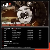 A-Premium Protetores de poeira de freio dianteiro compatíveis com modelos Ford - F-250 1999, F-250 Super Duty/F-350 Super Duty/F-450 Super Duty/F-550 Super Duty 1999-2004, Excursion 2000-2005 - imagem 3
