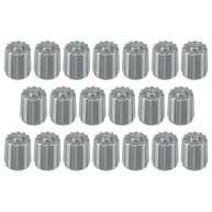 20 Tampas de Válvula de Pneu Cinza: Proteção Hexagonal à Prova de Poeira com Vedação de Borracha - imagem 2