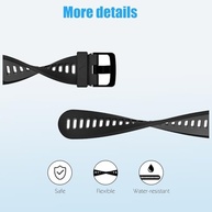 Pulseiras de substituição à prova d'água compatíveis com Garmin Forerunner 735XT/Garmin Forerunner 235/Garmin Approach S20, pulseiras de substituição clássicas macias esportivas - imagem 5