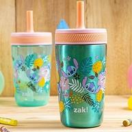 Conjunto de Copos Disney Lilo & Stitch Zak Designs - Canudo com Tampa à Prova de Vazamento - imagem 3