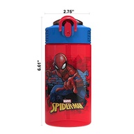 Garrafa de Água Infantil Homem-Aranha Zak Designs - 473ml com Tampa à Prova de Vazamento - imagem 4