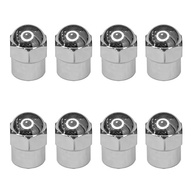 Tampas de Válvula Cromadas para Carros: Proteção Hexagonal à Prova de Vazamento (8 Peças) - imagem 2