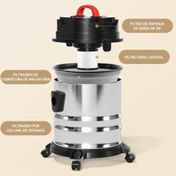 ILID Aspirador 3 em 1 com Sopro 1200W - 18L, Filtro HEPA Lavável, IPX4 à Prova D'água - imagem 5