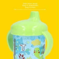 Copo Infantil Naroote com Desenho de Animal - 260ml Azul, à Prova de Vazamento, Sem BPA - imagem 4