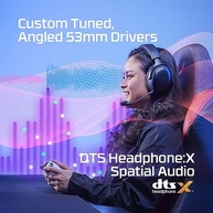 Headset Wireless HyperX Cloud III - Gamer para PC, PS5, PS4, Bateria de até 120h, 2,4 GHz, Drivers 53mm, Espuma Viscoelástica, Estrutura Durável, Microfone 10mm, Preto (77Z45AA) - imagem 4